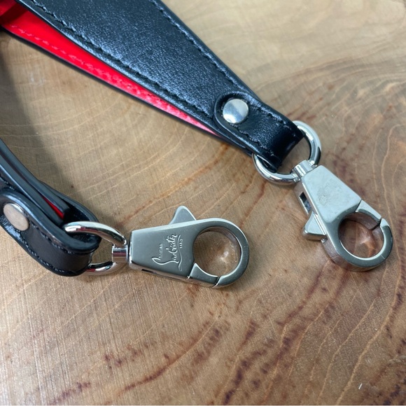 Christian Louboutin Red and Black Strap - Picture 4 of 7